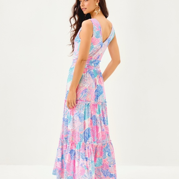 NWOT LILLY PULITZER Skylar Midi Dress - Picture 2 of 6